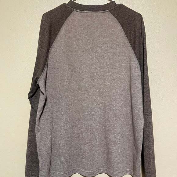 Eddie Bauer ragland shirt Mens Large long sleeve brown - Picture 2 of 9